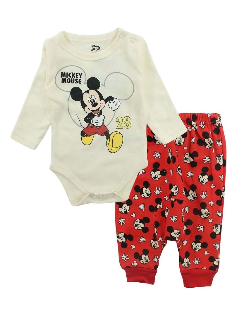 Disney - Ensemble ​​Body pantalon bébé garçon Imprimé Mickey