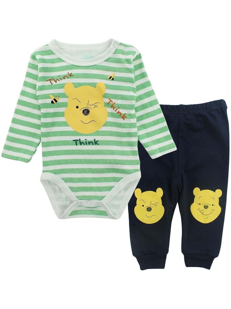 Disney - Ensemble ​​Body pantalon bébé garçon Imprimé Winnie L'ourson -  Vert - Kiabi - 13.43€
