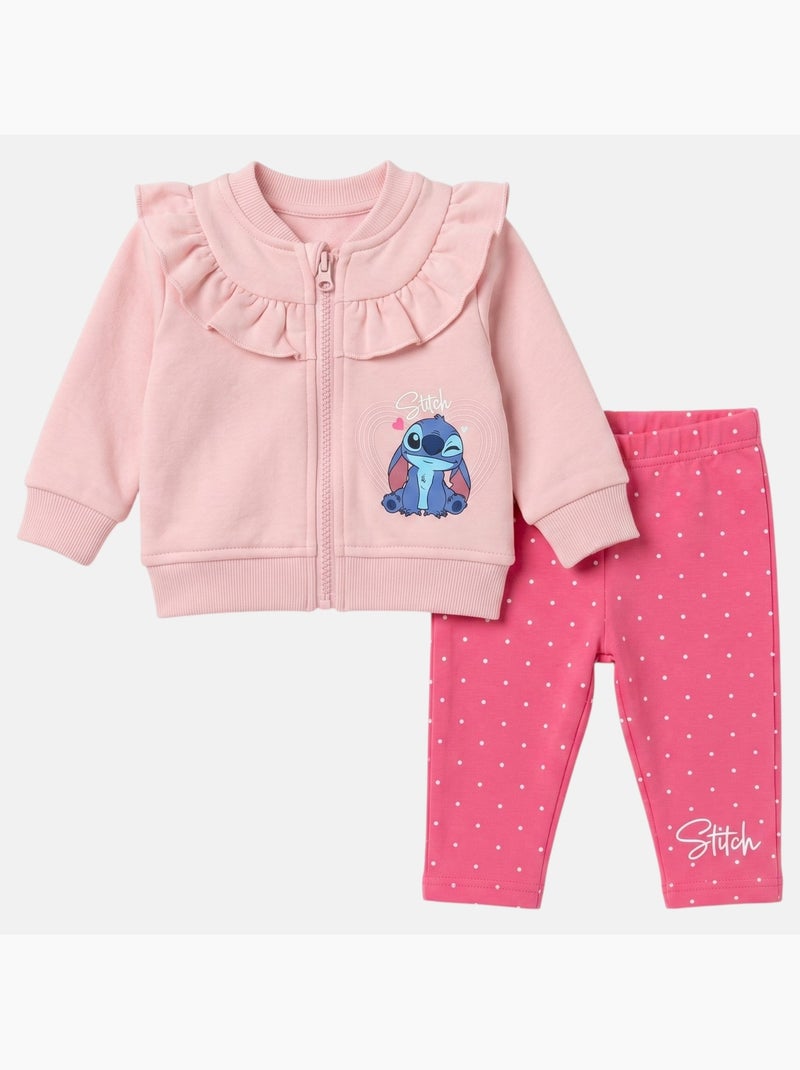 Disney - Ensemble de jogging, veste et pantalon fille Rose clair - Kiabi