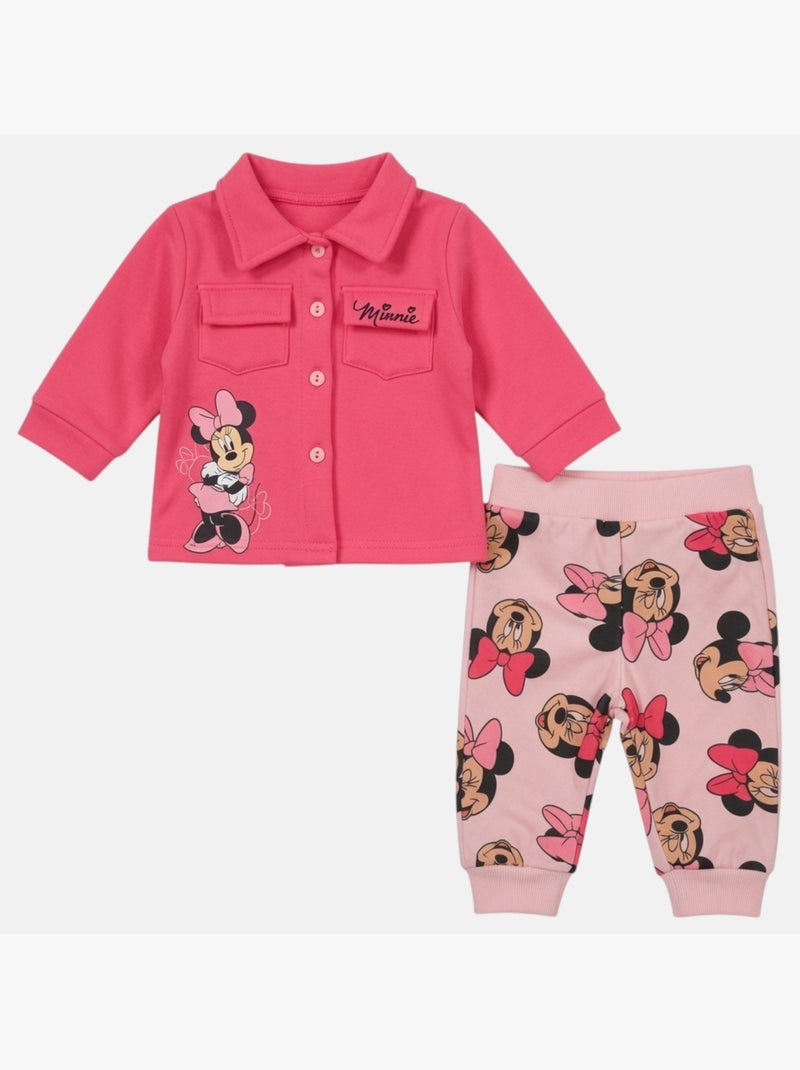Disney - Ensemble de jogging, veste et pantalon fille Rose - Kiabi