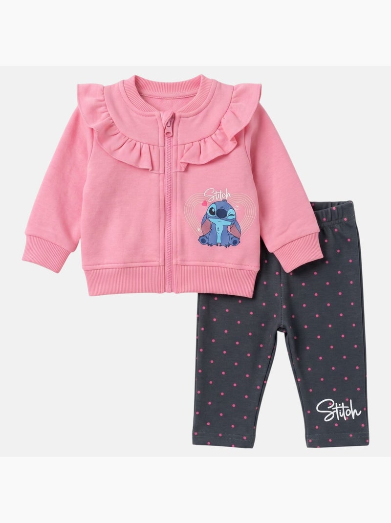 Disney - Ensemble de jogging, veste et pantalon fille Rose - Kiabi