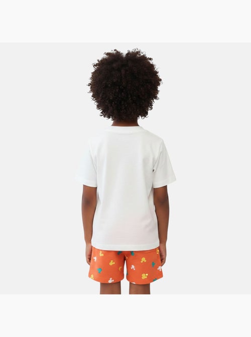 Disney - Ensemble enfant blanc et short orange - Kiabi