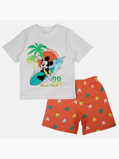 Disney - Ensemble enfant blanc et short orange - Kiabi