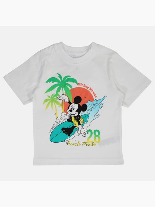 Disney - Ensemble enfant blanc et short orange - Kiabi