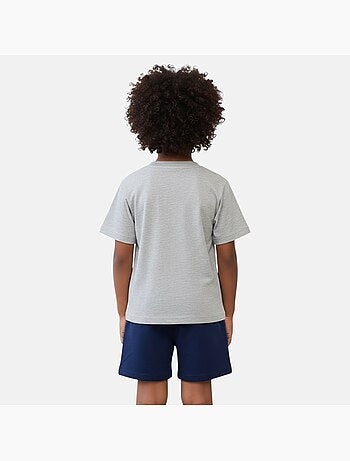 Disney - Ensemble enfant bleu et short rouge