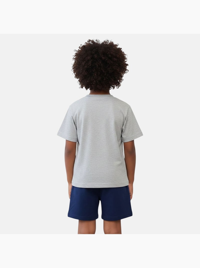 Disney - Ensemble enfant bleu et short rouge Gris - Kiabi