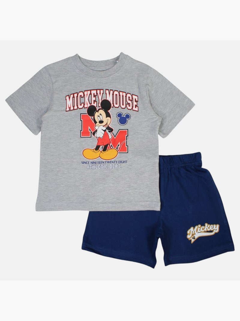 Disney - Ensemble enfant bleu et short rouge Gris - Kiabi