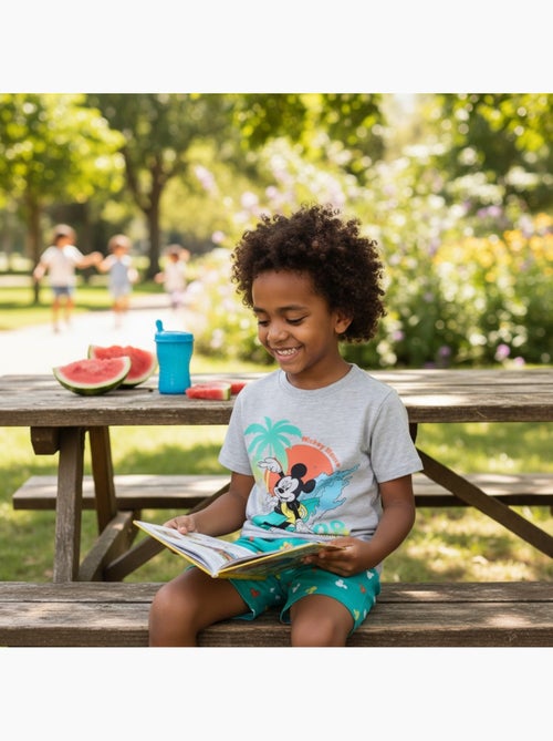 Disney - Ensemble enfant gris et short vert - Kiabi