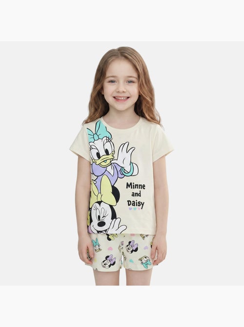 Disney - Ensemble enfant t-shirt blanc et short motif personnage - Kiabi