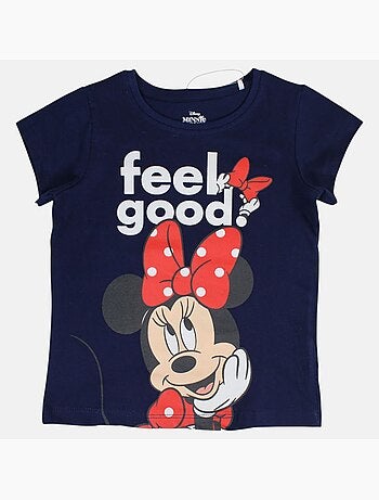 Disney - Ensemble enfant t-shirt bleu et short bleu à pois motif personnage