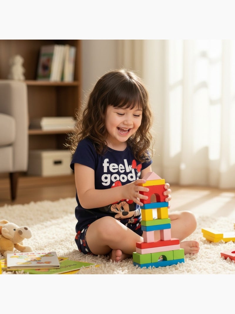 Disney - Ensemble enfant t-shirt bleu et short bleu à pois motif personnage Bleu marine - Kiabi