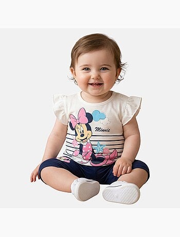 Disney - Ensemble enfant t-shirt + short imprimé personnage dessin animé