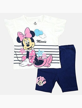 Disney - Ensemble enfant t-shirt + short imprimé personnage dessin animé