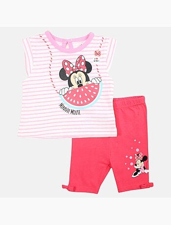 Disney - Ensemble enfant t-shirt + short imprimé personnage dessin animé