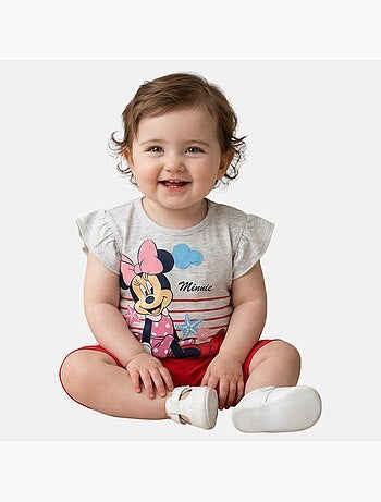 Disney - Ensemble enfant t-shirt + short imprimé personnage dessin animé