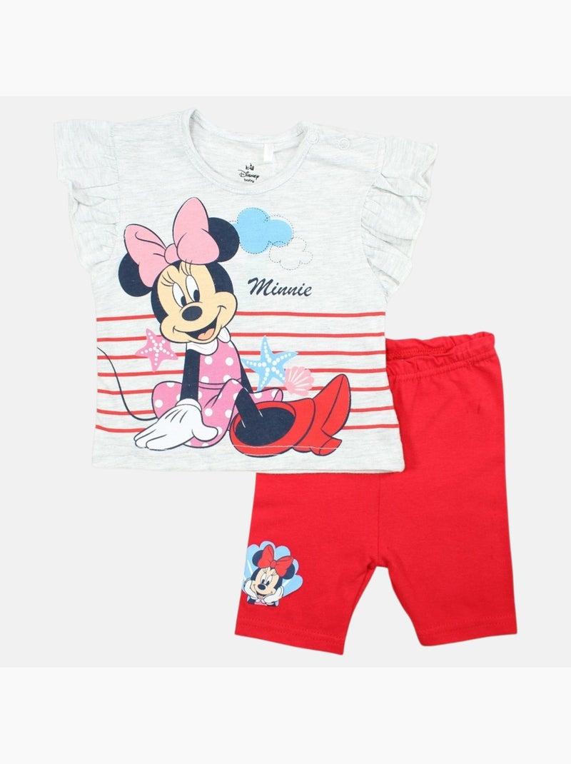 Disney - Ensemble enfant t-shirt + short imprimé personnage dessin animé Rouge - Kiabi