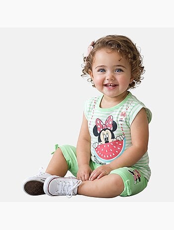 Disney - Ensemble enfant t-shirt + short imprimé personnage dessin animé