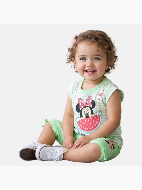 Disney - Ensemble enfant t-shirt + short imprimé personnage dessin animé - Kiabi