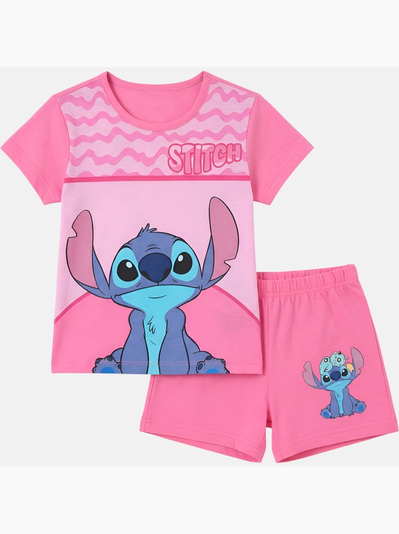 Disney - Ensemble fille T-shirt manches courtes et short Rose fushia - Kiabi