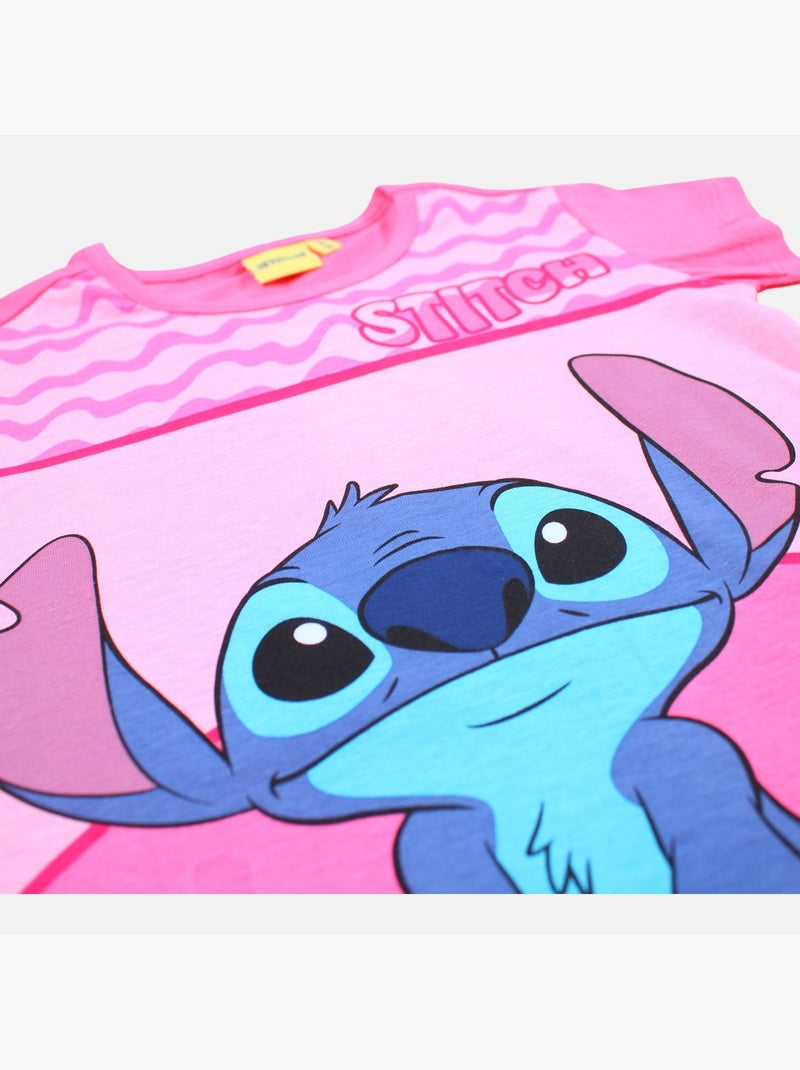 Disney - Ensemble fille T-shirt manches courtes et short Rose fushia - Kiabi