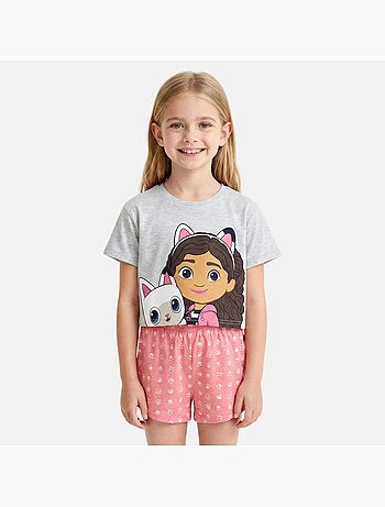 Disney - Ensemble fille tee-shirt short imprimé