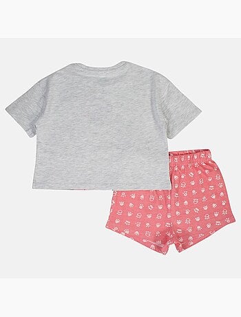 Disney - Ensemble fille tee-shirt short imprimé