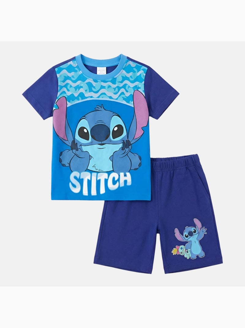 Disney - Ensemble garçon T-shirt manches courtes et short Bleu marine - Kiabi