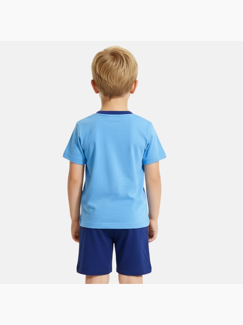Disney - Ensemble garçon T-shirt manches courtes et short Bleu marine - Kiabi