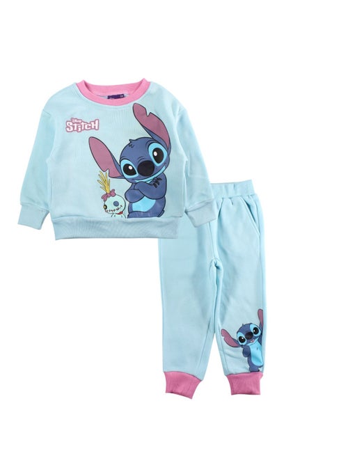Disney - Ensemble jogging fille sweat capuche et pantalon à motif - Kiabi
