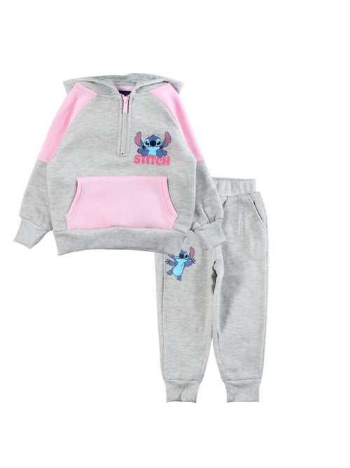 Disney - Ensemble jogging fille sweat capuche et pantalon à motif - Kiabi