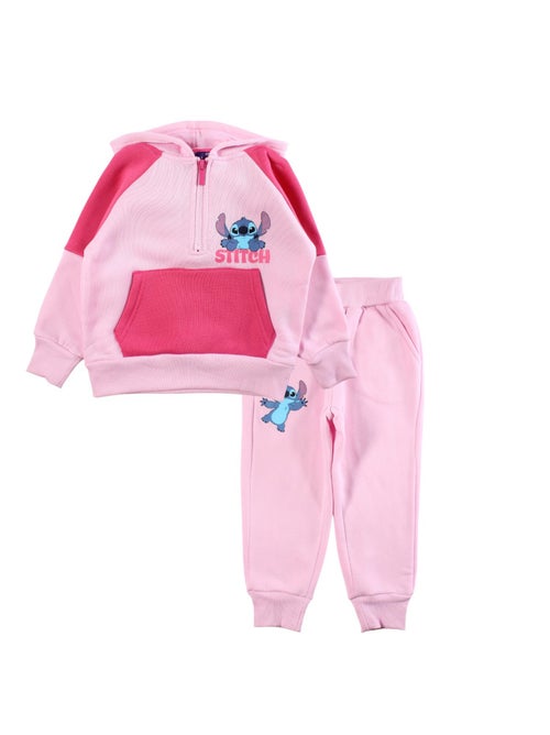 Disney - Ensemble jogging fille sweat capuche et pantalon à motif - Kiabi