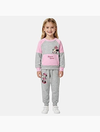 Disney - Ensemble jogging fille sweat et pantalon imprimé