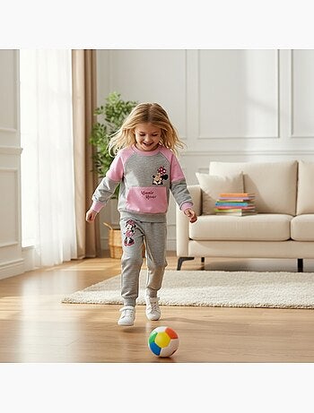 Disney - Ensemble jogging fille sweat et pantalon imprimé
