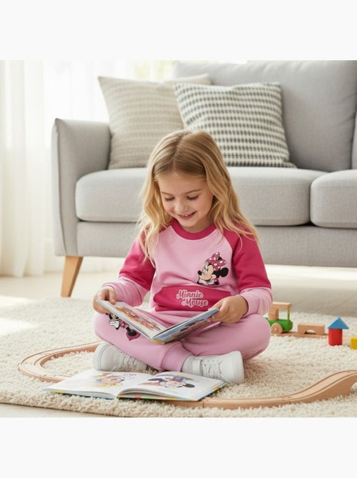 Disney - Ensemble jogging fille sweat et pantalon imprimé - Kiabi