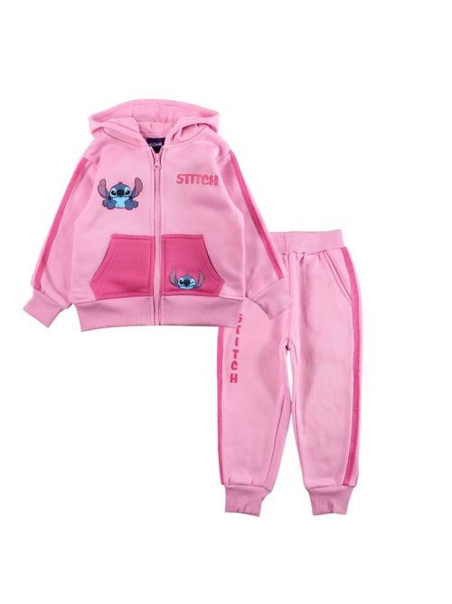 Disney - Ensemble jogging fille veste capuche et pantalon à motif - Kiabi