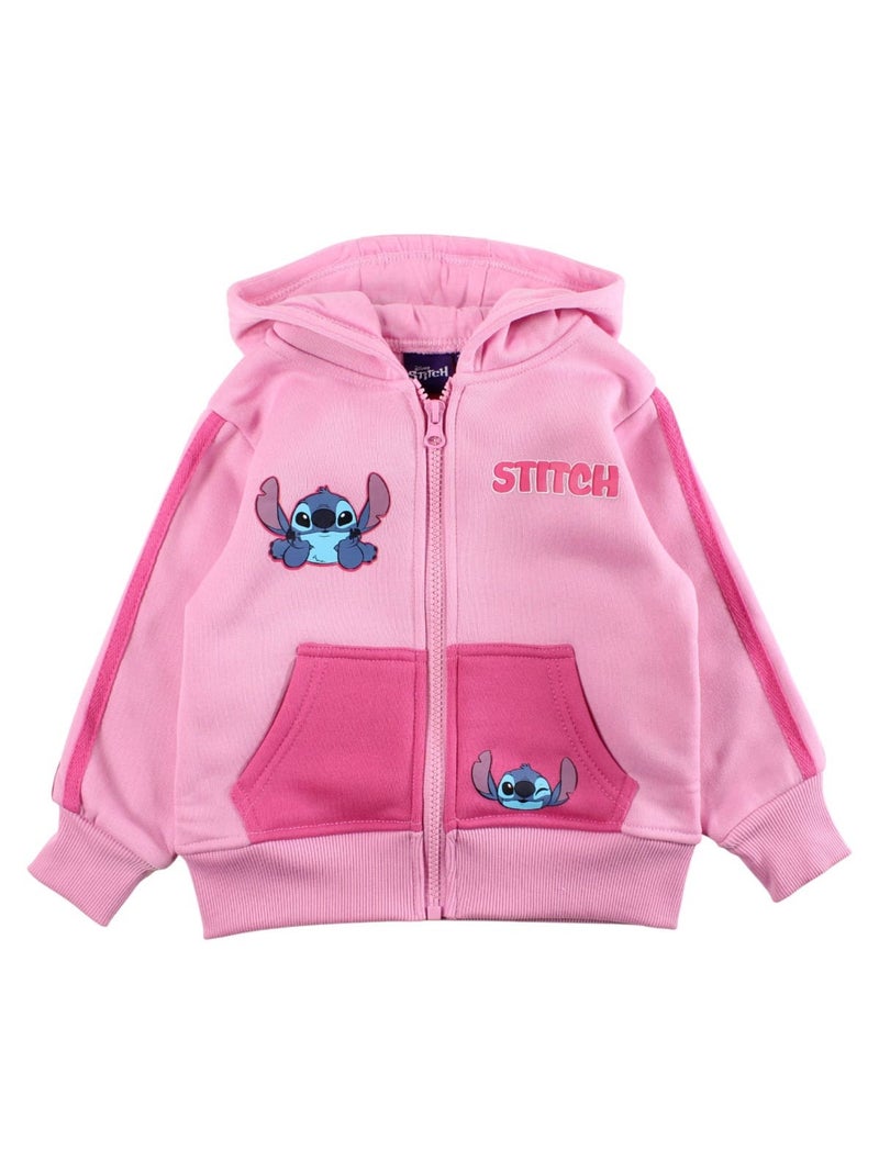 Disney - Ensemble jogging fille veste capuche et pantalon à motif Rose clair - Kiabi
