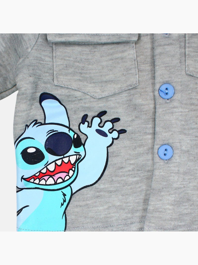Disney - ensemble surchemise boutonnée et pantalon de jogging Gris - Kiabi