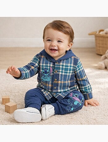 Disney - Ensemble Sweat à capuche et Pantalon bébé Lilo et Stitch .