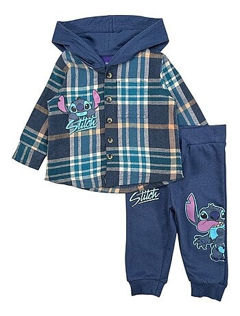 Disney - Ensemble Sweat à capuche et Pantalon bébé Lilo et Stitch Marine