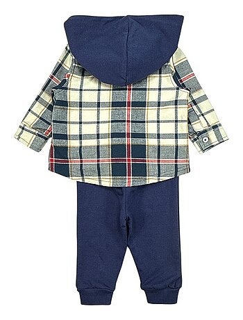 Disney - Ensemble Sweat à capuche et Pantalon bébé Mickey Marine