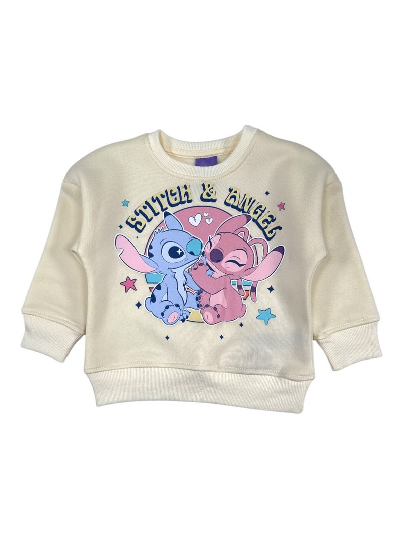 Disney - Ensemble Sweat et pantalon de jogging fille Lilo et Stitch Jaune - Kiabi