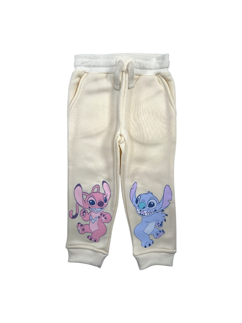 Disney - Ensemble Sweat et pantalon de jogging fille Lilo et Stitch Jaune - Kiabi