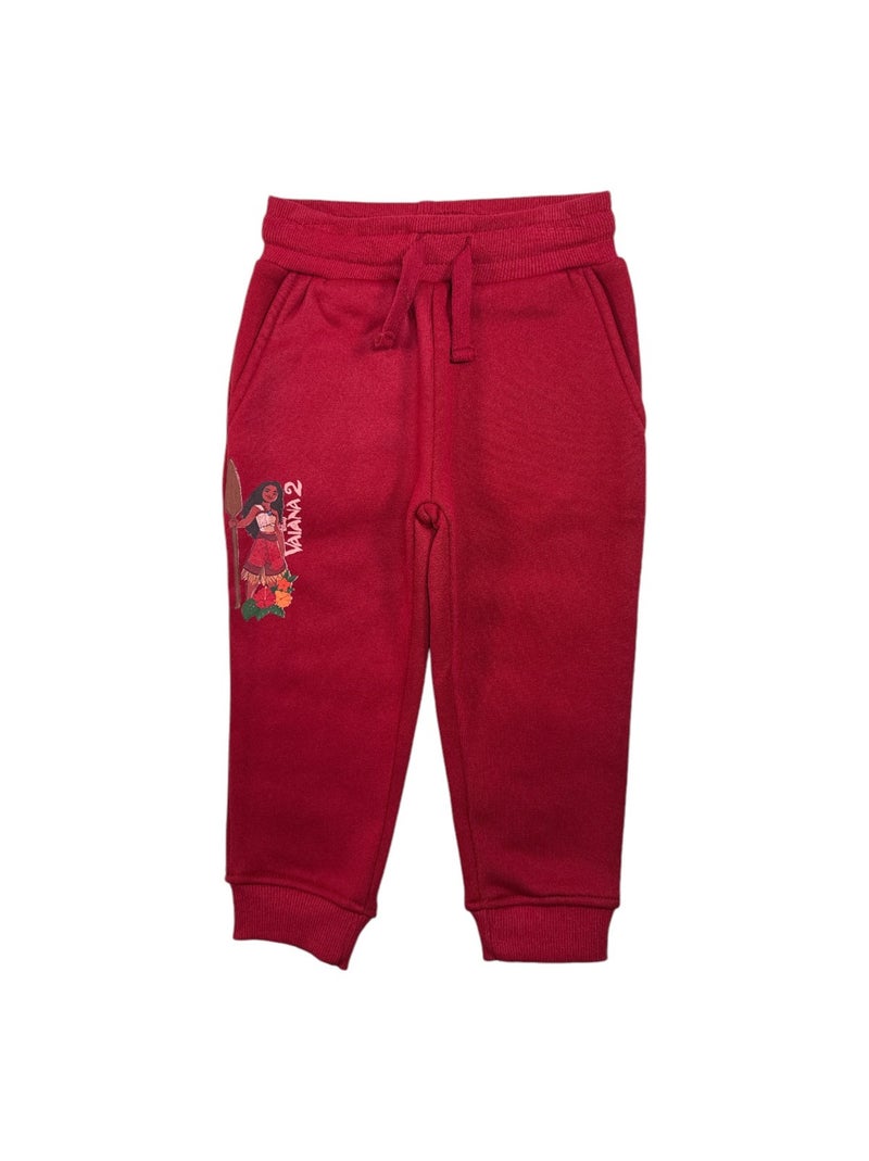 Disney - Ensemble Sweat et pantalon de jogging fille Vaiana Rouge - Kiabi