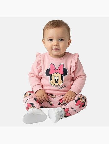 Disney - ensemble sweat et pantalon de jogging, finitions volantées et finitions bord-côte