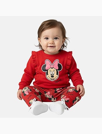 Disney - ensemble sweat et pantalon de jogging, finitions volantées et finitions bord-côte