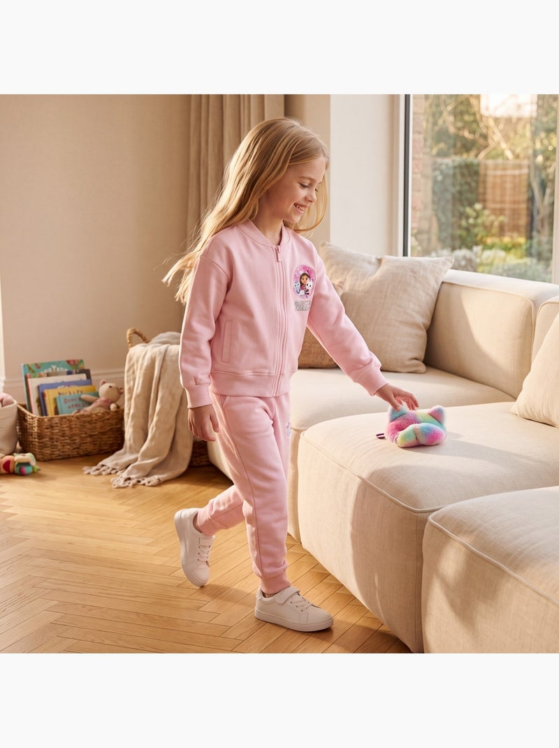 Disney - ensemble sweat et pantalon de jogging imprimés, finitions bord-côte Rose clair - Kiabi