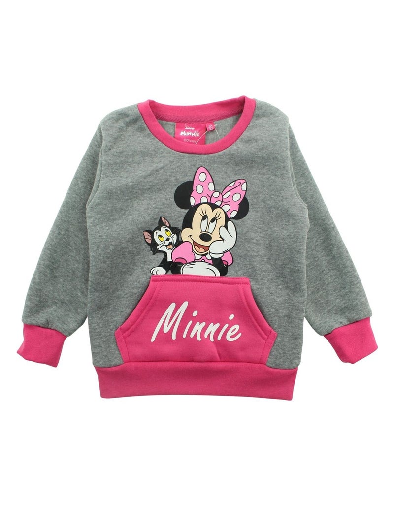 Disney - Ensemble Sweat et pantalon de jogging Minnie Gris - Kiabi