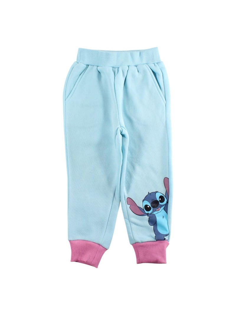 Disney - Ensemble sweat et pantalon de jogging sur cintre Lilo et Stitch fille Bleu - Kiabi