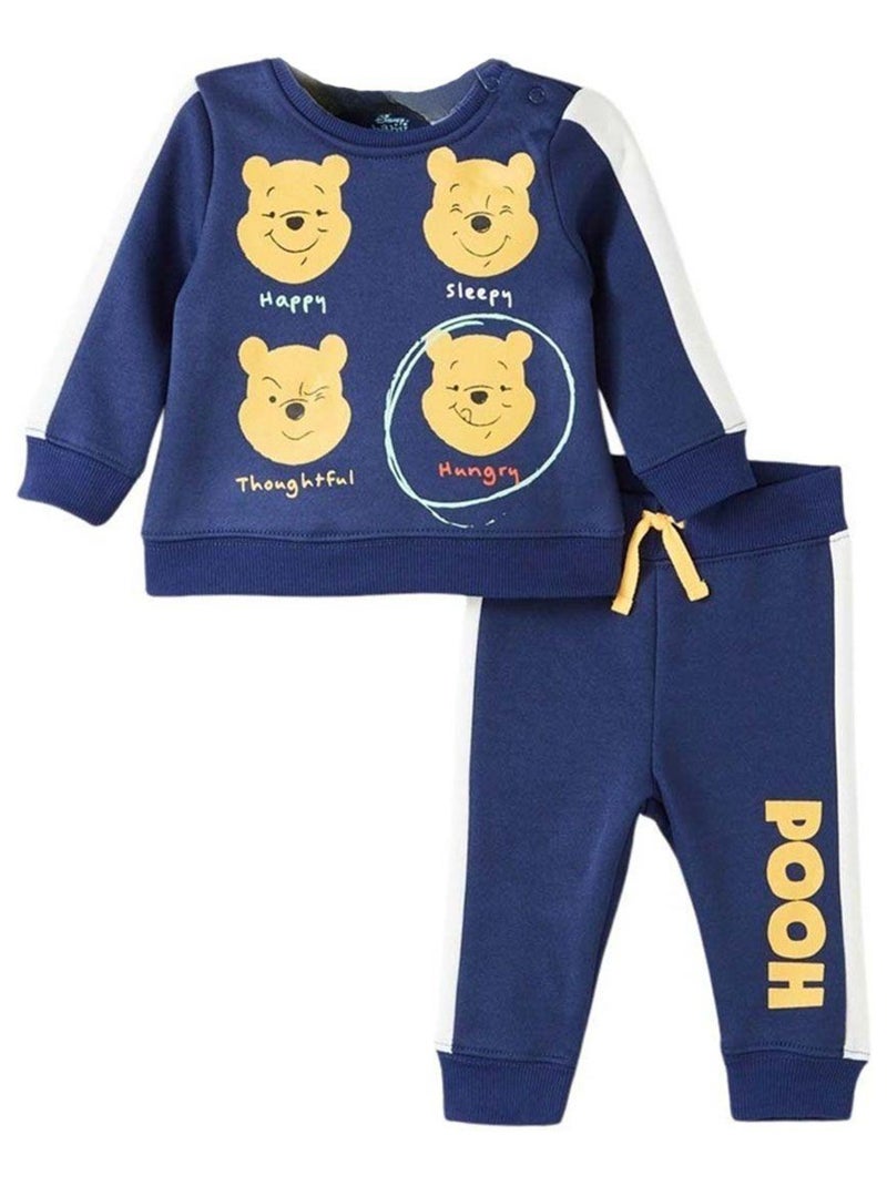 Disney - Ensemble ​​Sweat pantalon bébé garçon Imprimé Winnie L'ourson Bleu marine - Kiabi