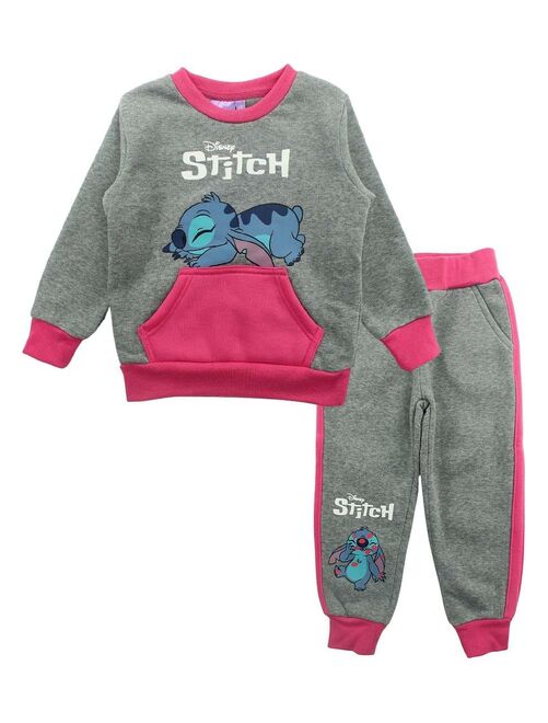 Disney - Ensemble ​​Sweat pantalon fille Imprimé Lilo Et Stitch - Kiabi
